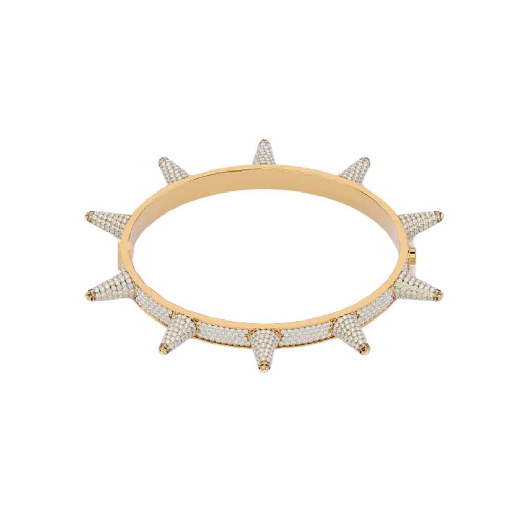 STUDDED BANGLE GOLD