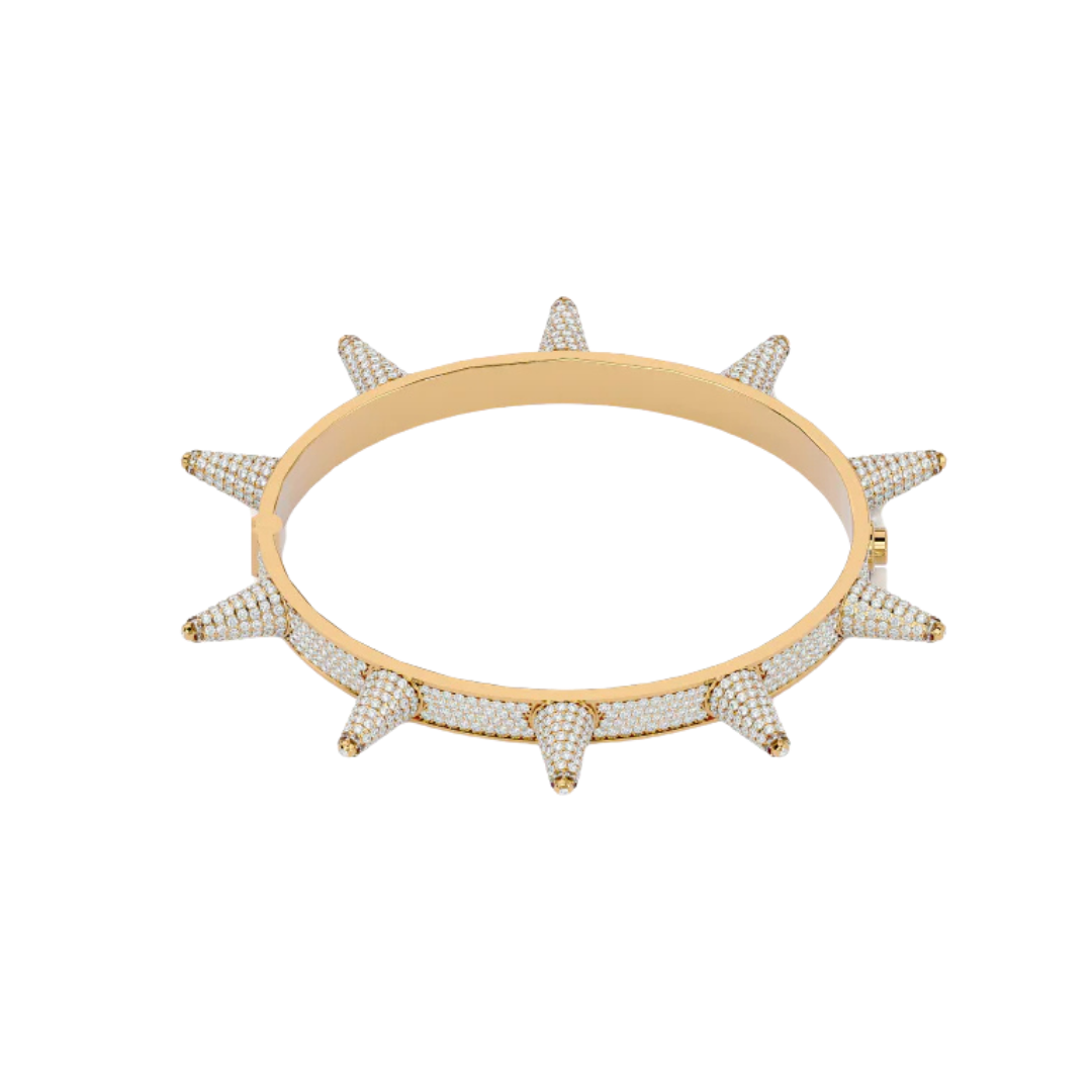 SPIKE BANGLE YELLOW