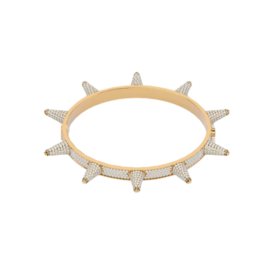 SPIKE BANGLE YELLOW