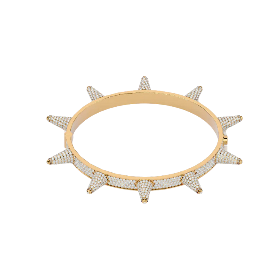 STUDDED BANGLE GOLD