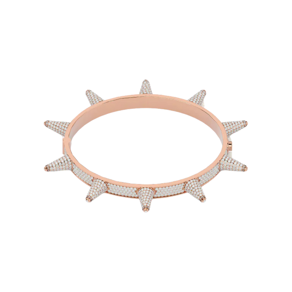 STUDDED BANGLE ROSE GOLD