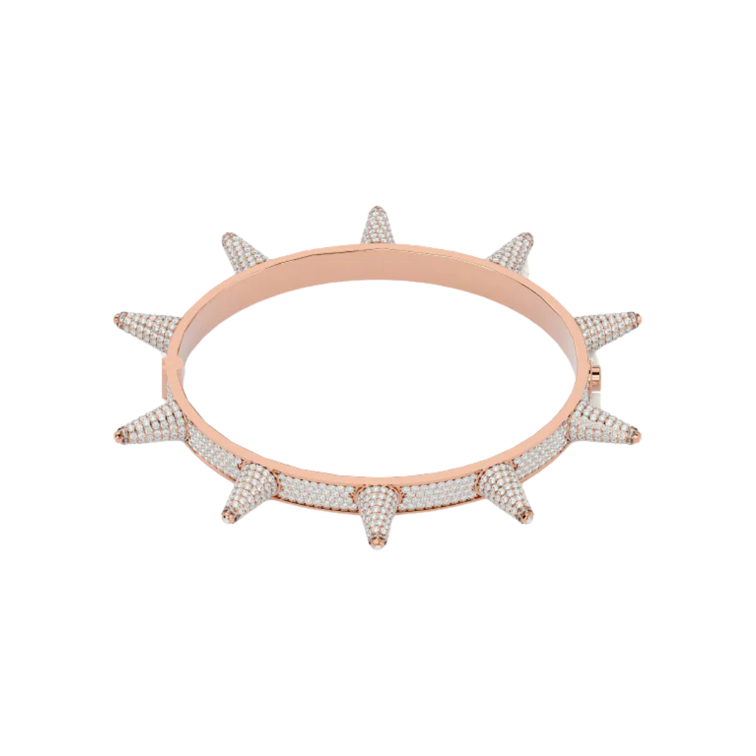 STUDDED BANGLE ROSE GOLD