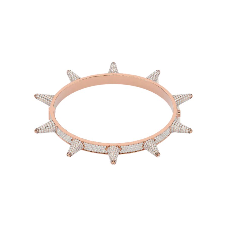 STUDDED BANGLE ROSE GOLD