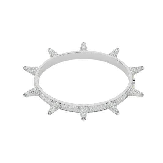 SPIKE BANGLE WHITE