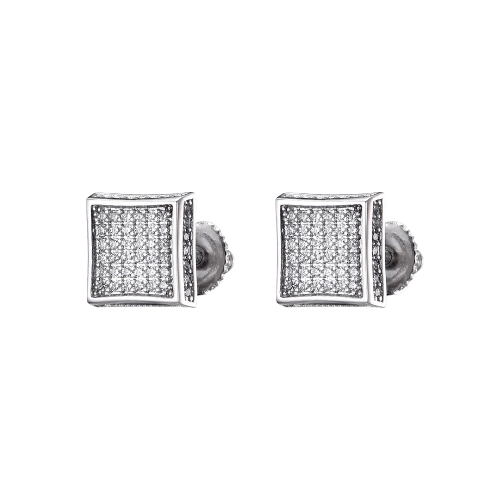 SQUARE POST EARRING