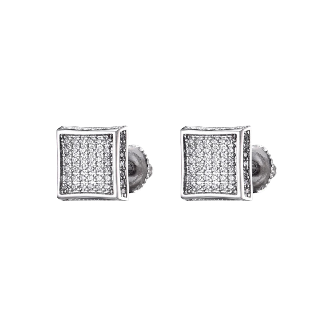 SQUARE POST EARRING