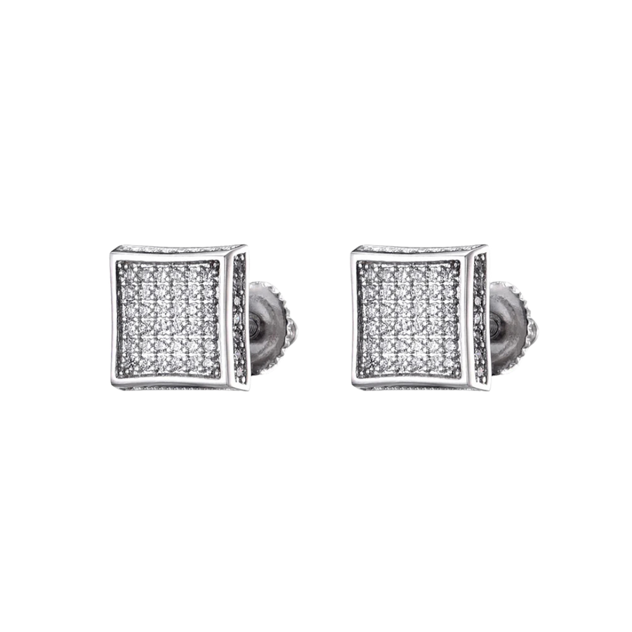 SQUARE POST EARRING