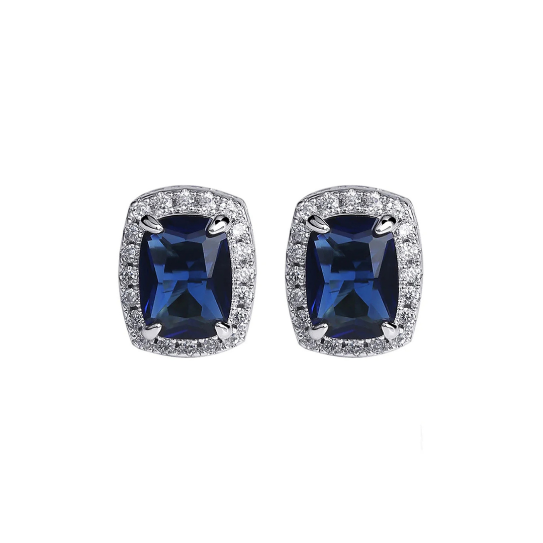 SAPPHIRE POST EARRING