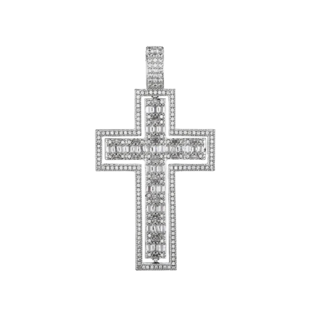 CRUCIFIX SPINNER DOUBLE SIDED CHARM