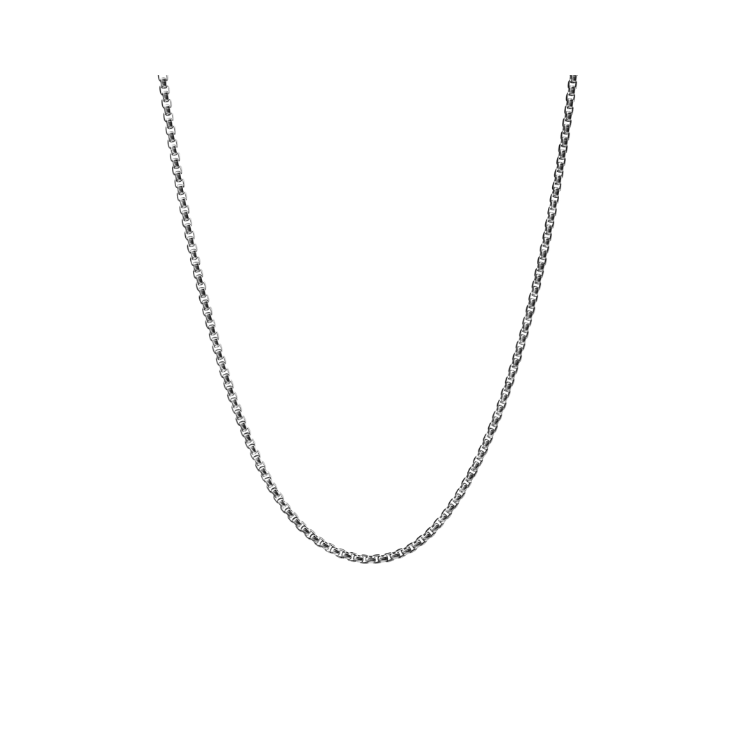 ROUND BOX CHAIN SILVER 2MM