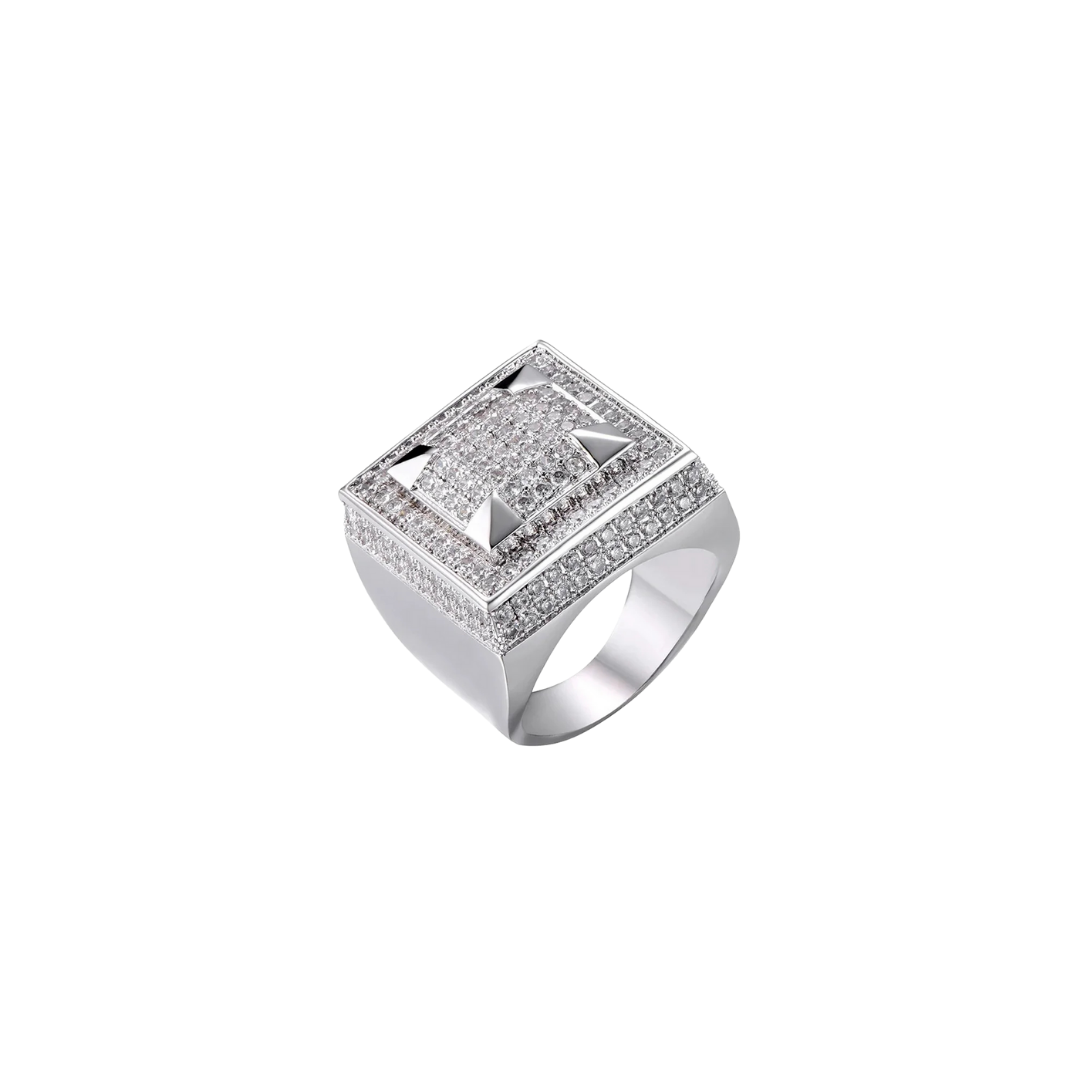 PAVE SQUARE BAND