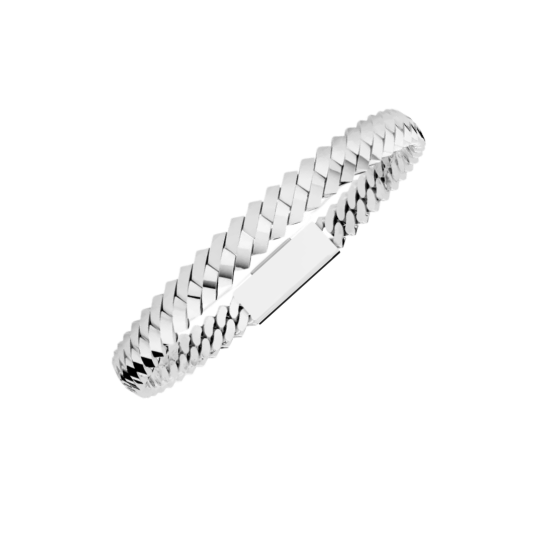 6MM SOLID ELEVATED HAVANA SILVER