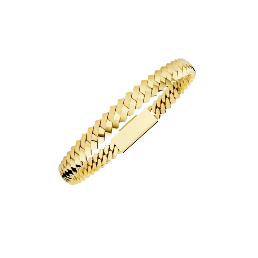 6MM SOLID ELEVATED HAVANA GOLD
