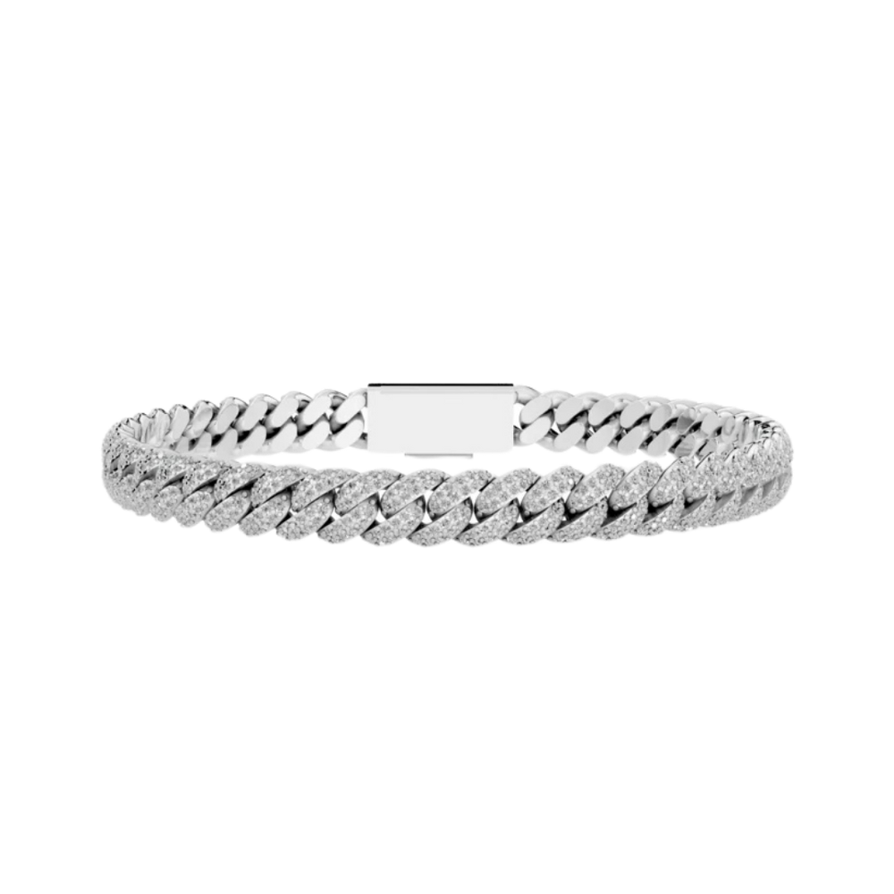 6MM HAVANA LINK SILVER