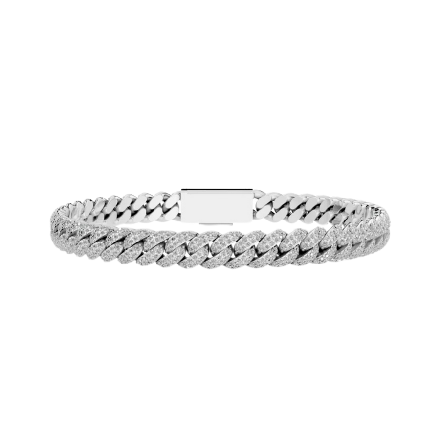 6MM HAVANA LINK SILVER