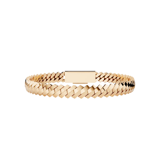 6 MM SOLID RAISED CUBAN BRACELET ROSE