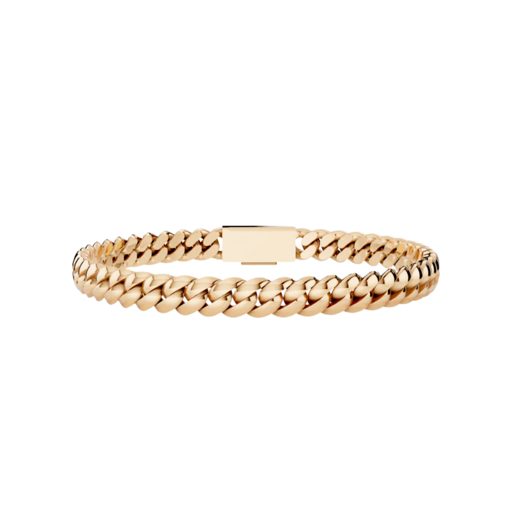 6MM SOLID HAVANA LINK ROSE GOLD