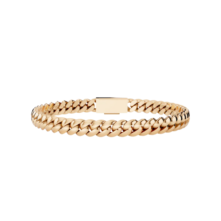 6MM SOLID HAVANA LINK ROSE GOLD