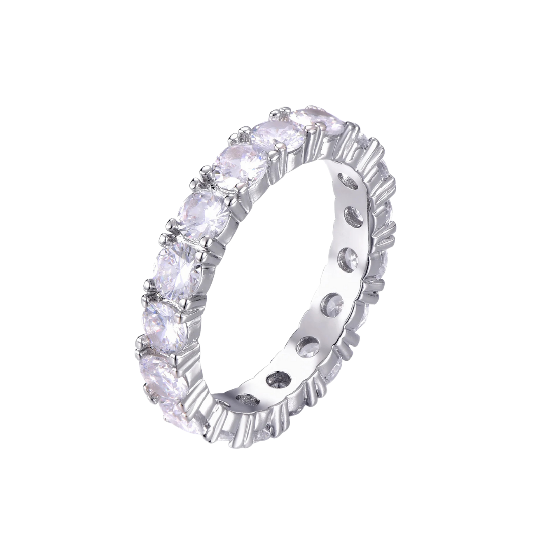 SINGLE LAYER DIAMOND BAND RING