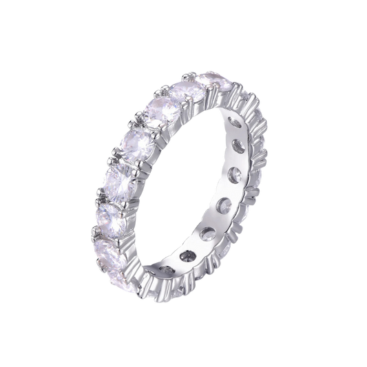 SINGLE LAYER DIAMOND BAND RING