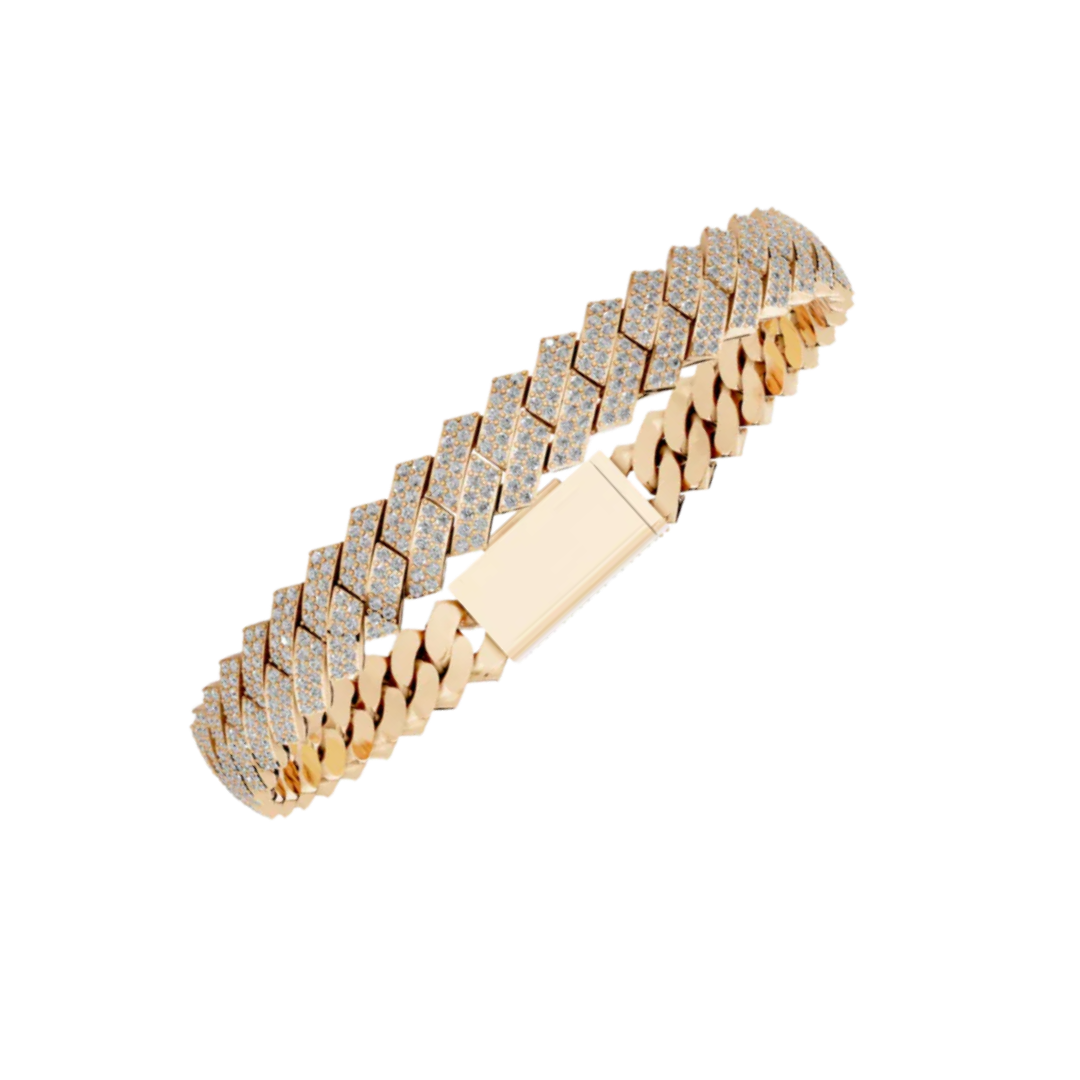 8MM ELEVATED HAVANA LINK ROSE GOLD