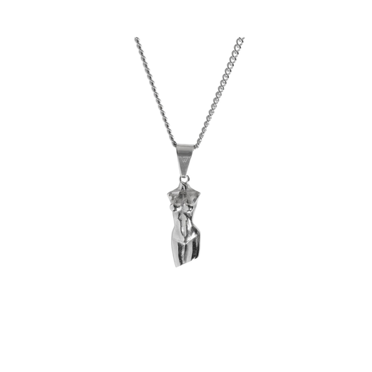 SILHOUETTE PENDANT WITH CURB CHAIN