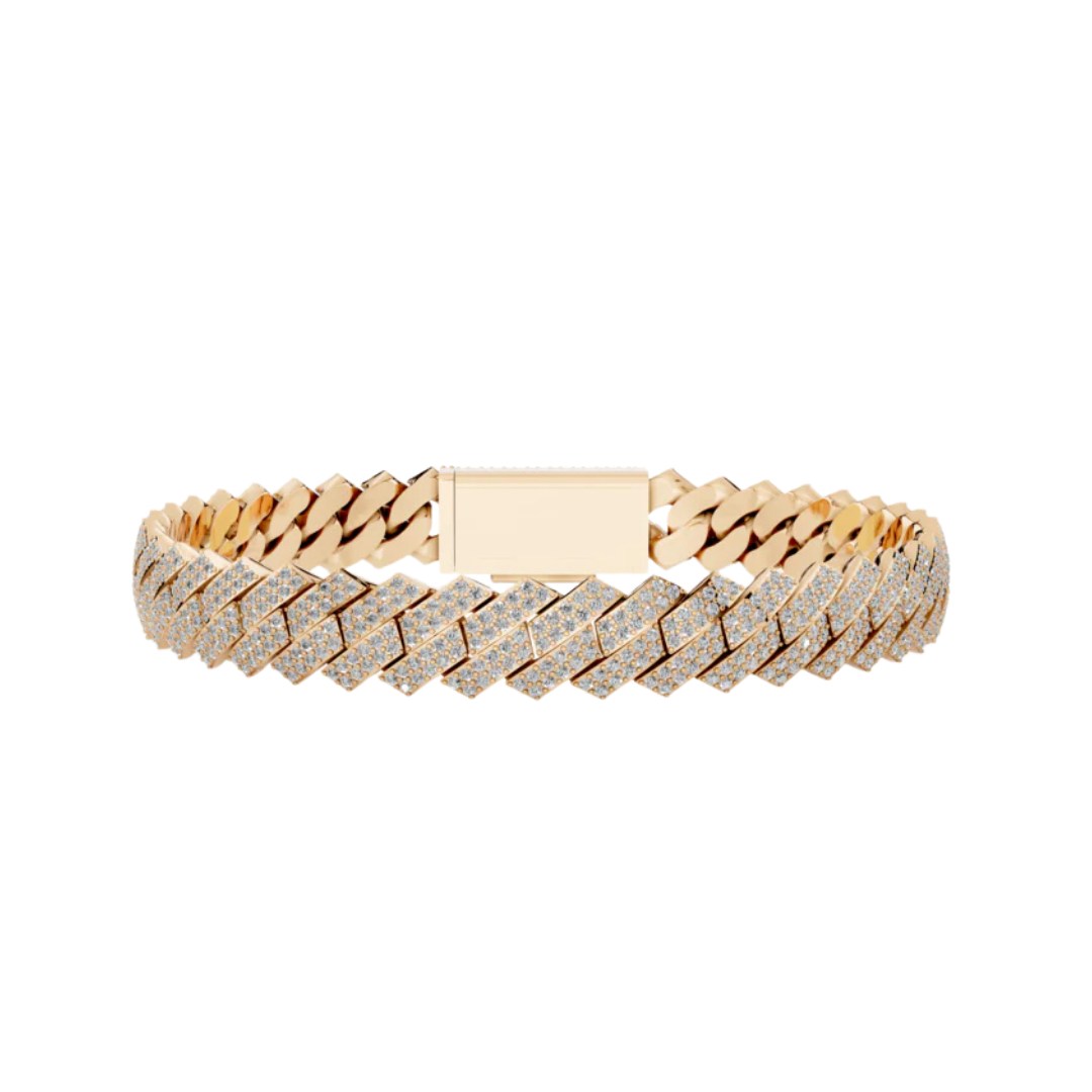 8MM ELEVATED HAVANA LINK ROSE GOLD