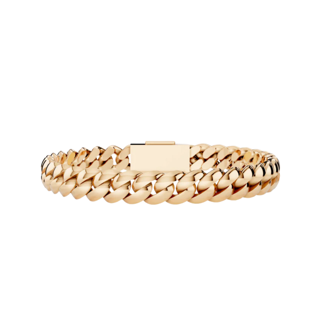 8MM SOLID HAVANA LINK ROSE GOLD
