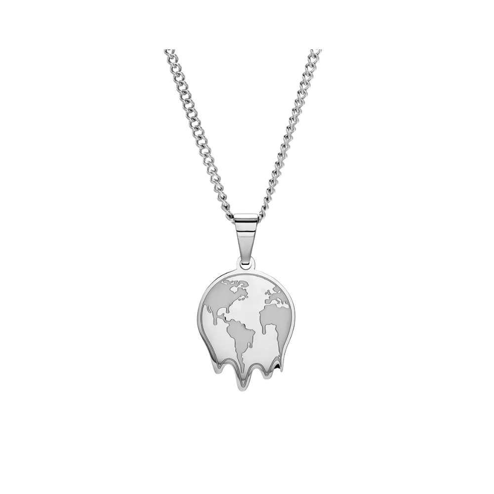 DRIP GLOBE CHARM WITH CURB CHAIN