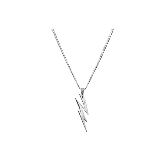 LIGHTNING PENDANT WITH CURB CHAIN