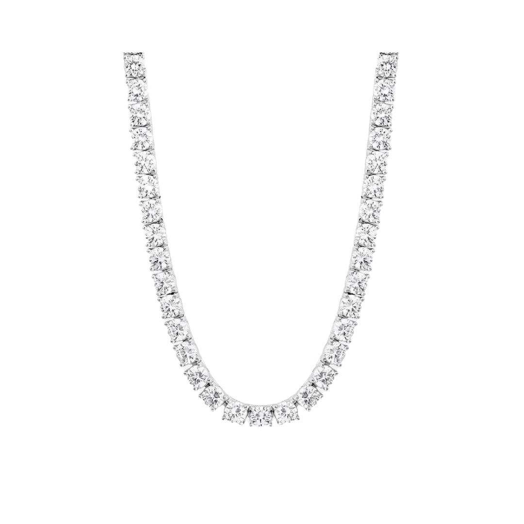 MICRO TENNIS CHAIN IN WHITE GOLD - 3MM