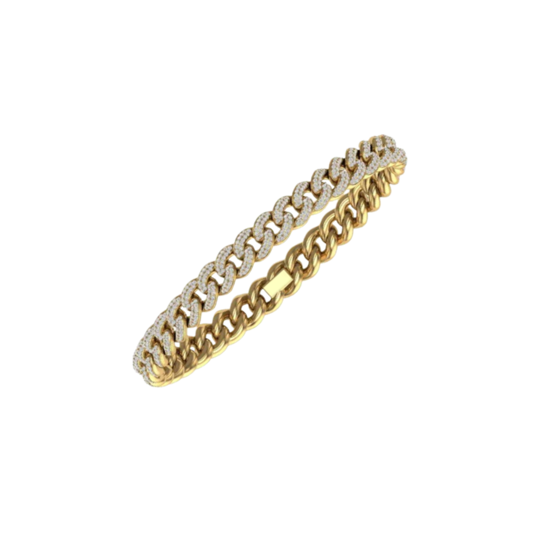 9MM HAVANA LINK GOLD