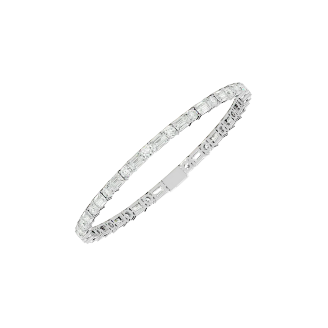 STEPPED COURT BRACELET SILVER