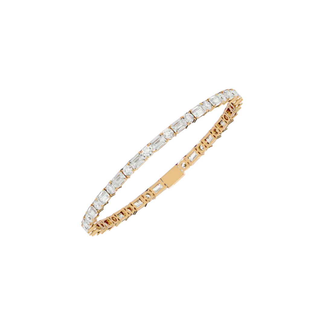 STEPPED COURT BRACELET GOLD