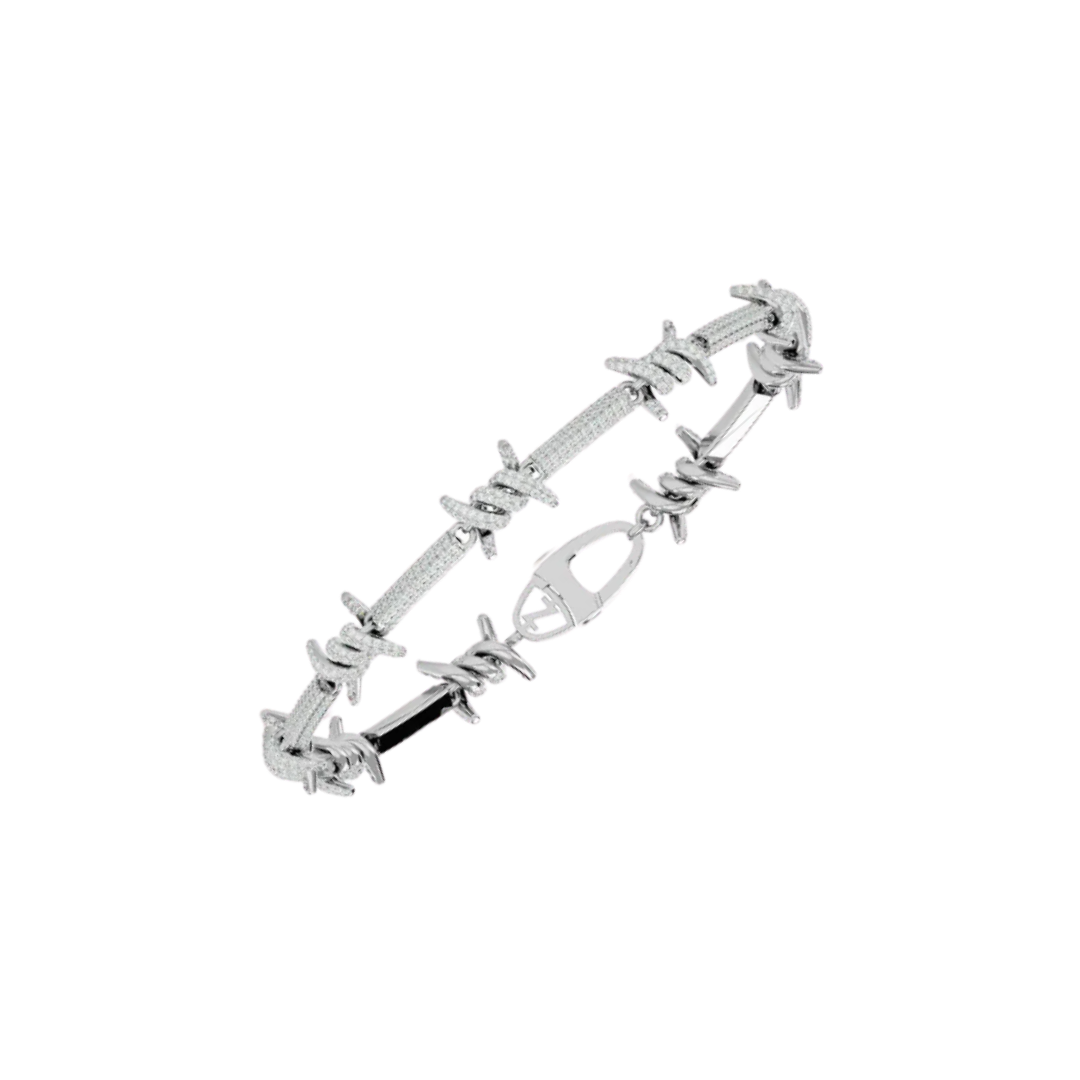 THORN LINK BRACELET SILVER