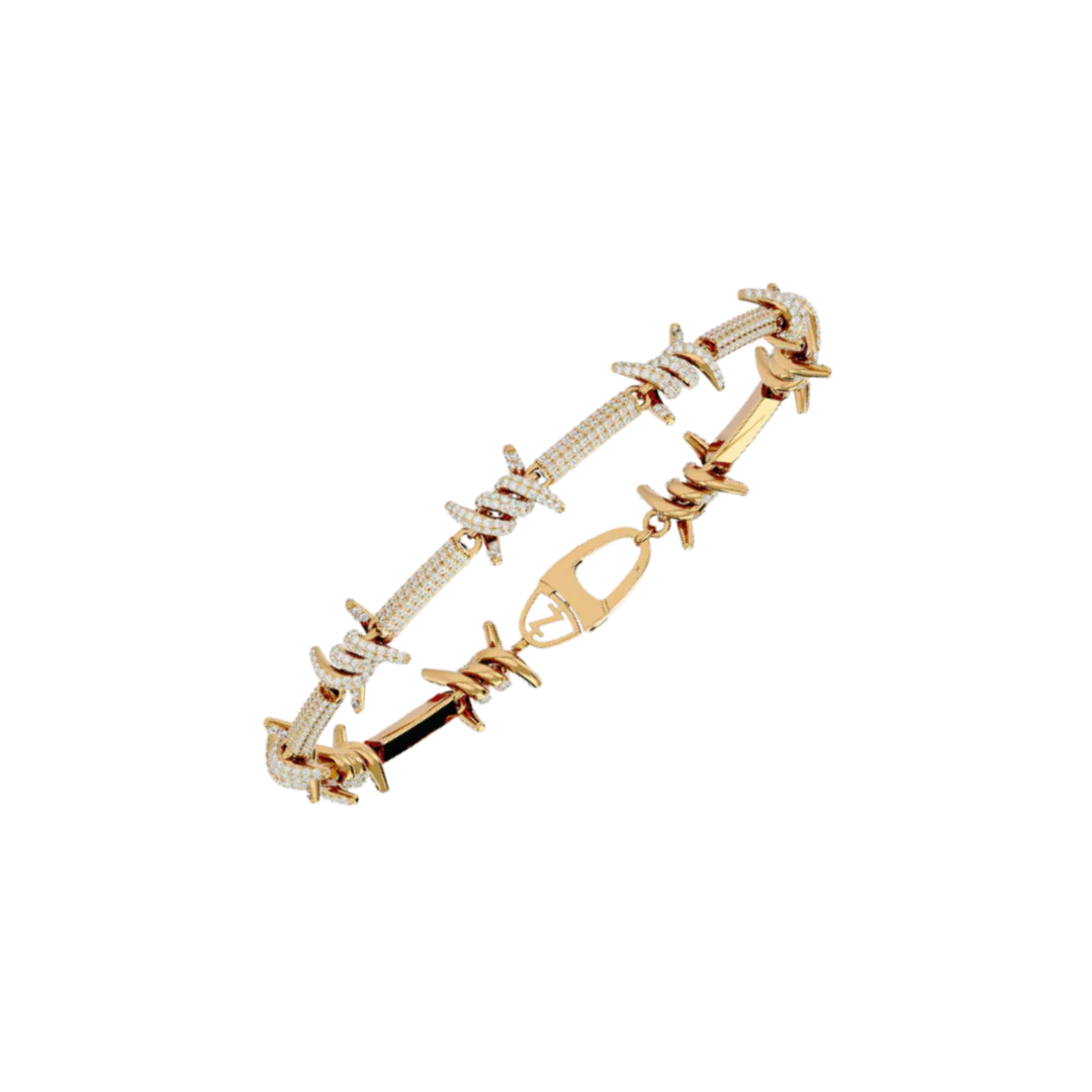 THORN LINK BRACELET GOLD