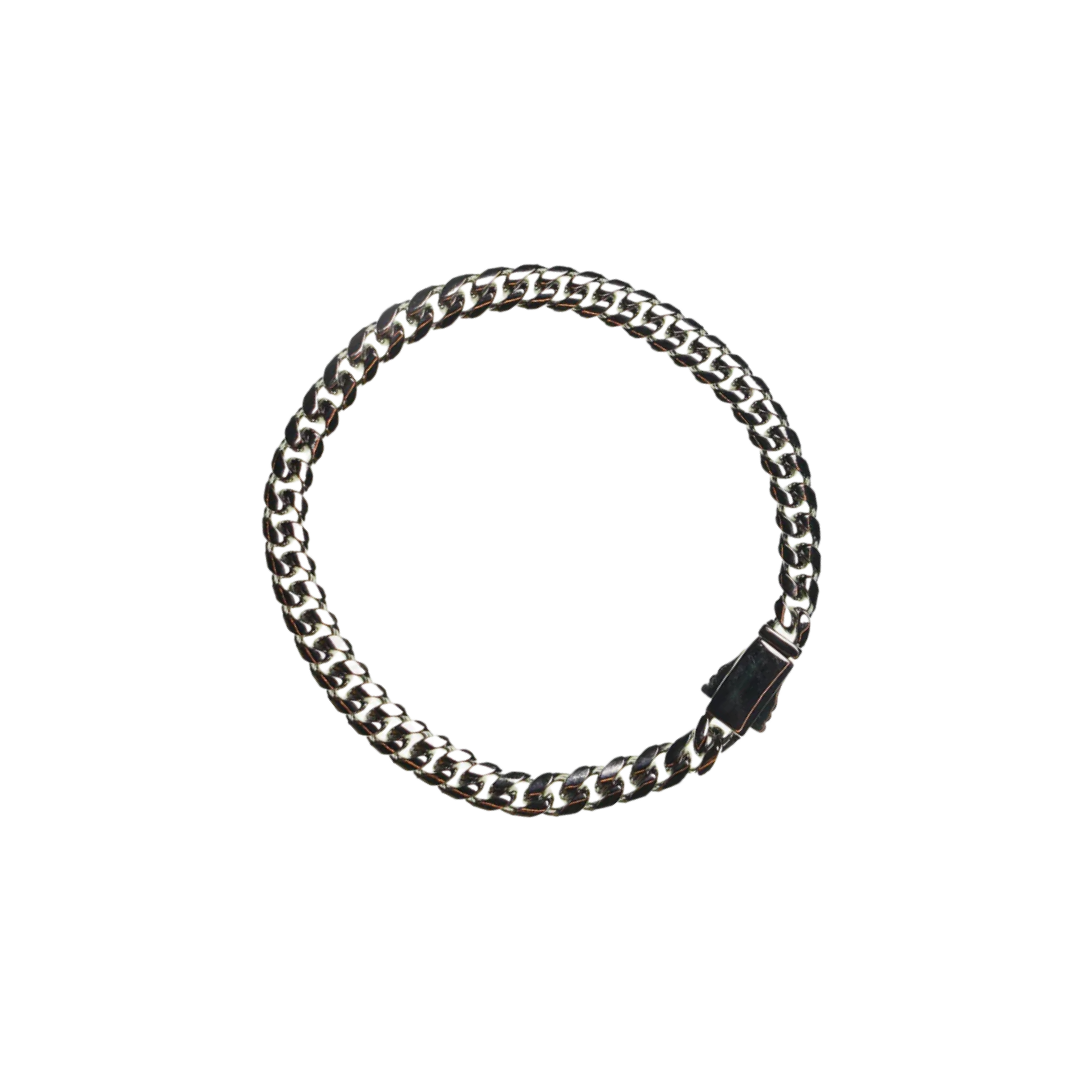 SOUTH BEACH LINK BRACELET SILVER 6MM