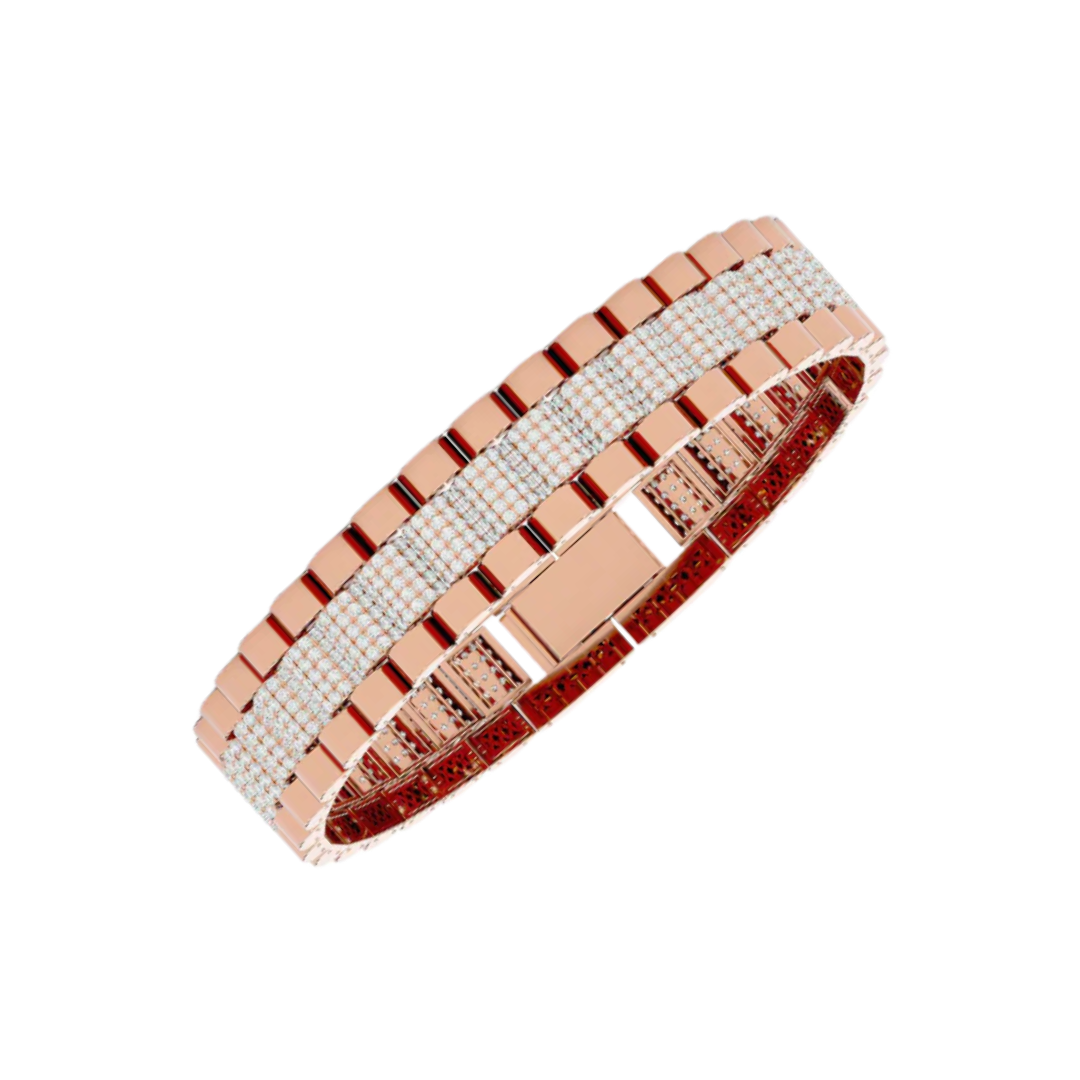 EXECUTIVE LINK BRACELET ROSE GOLD