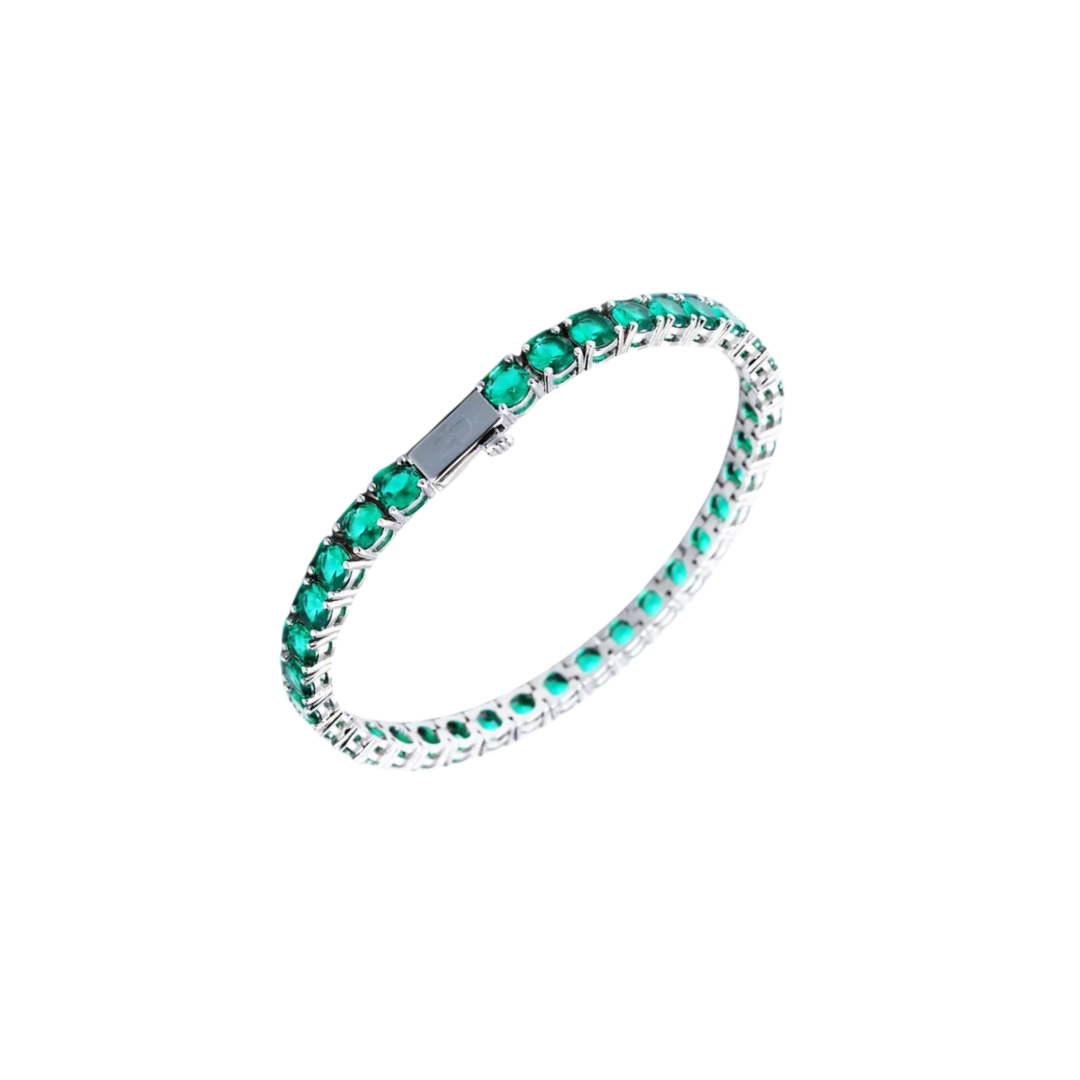 EMERALD COURT BRACELET SILVER 5MM